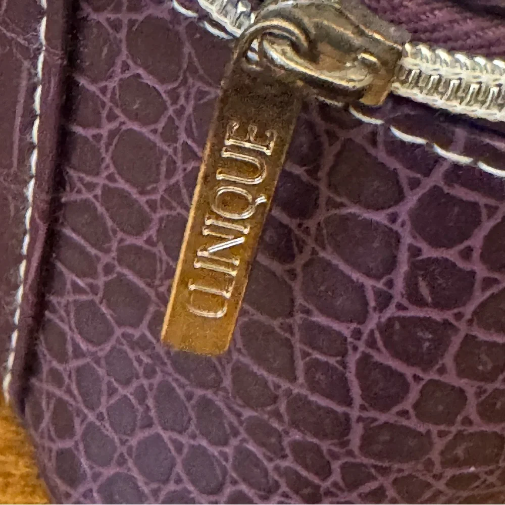 Clinique Purple Embossed‎ Wristlet